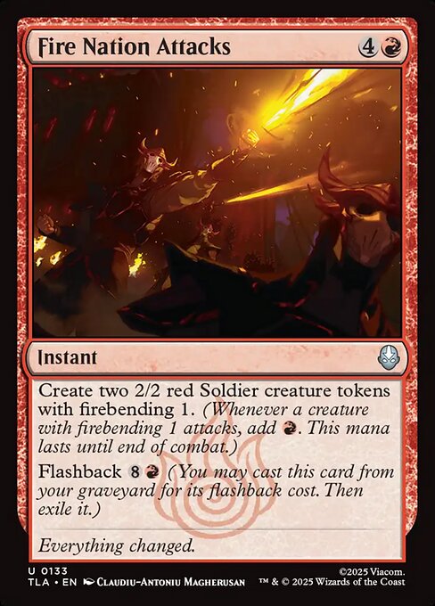 Fire Nation Attacks - Magic: The Gathering TLA #133