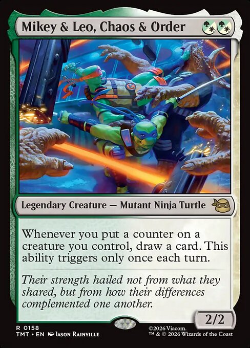 Mikey & Leo, Chaos & Order - Magic: The Gathering TMT #158