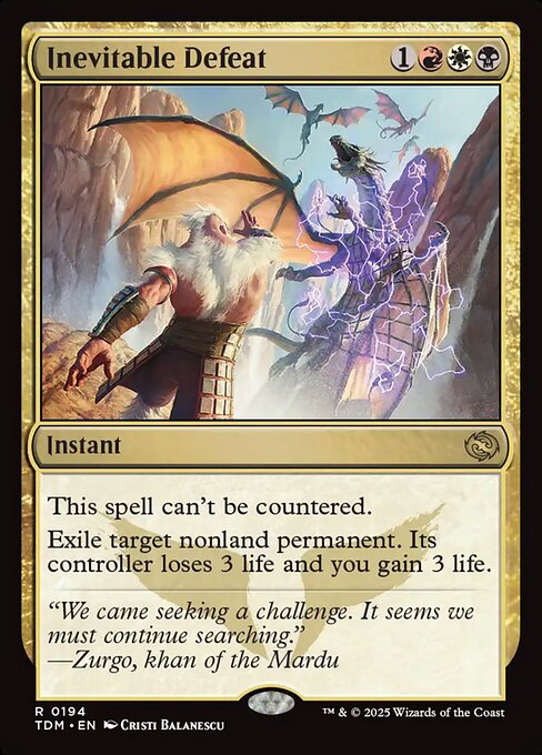 Inevitable Defeat - Magic: The Gathering TDM #194