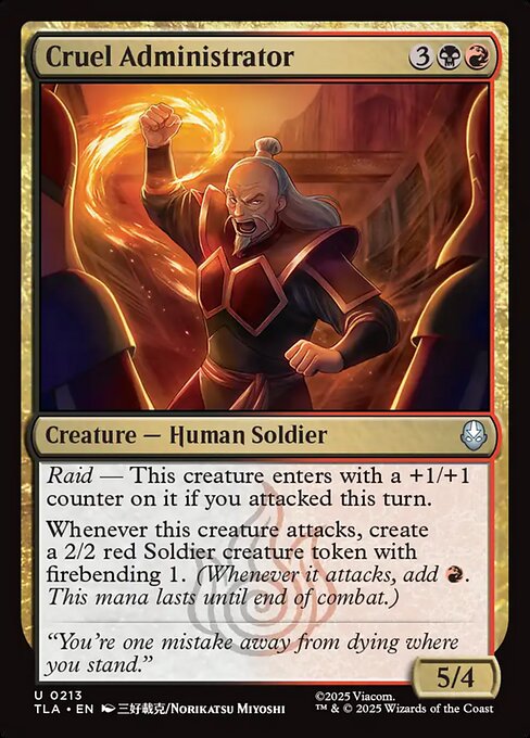 Cruel Administrator - Magic: The Gathering TLA #213