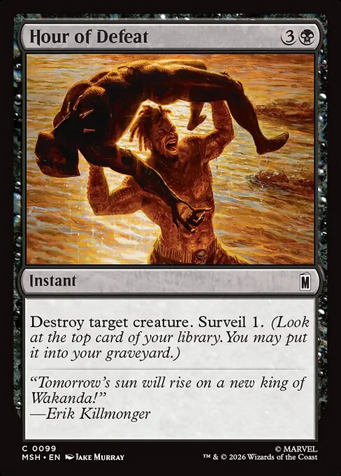 Hour of Defeat - Magic: The Gathering MSH #99