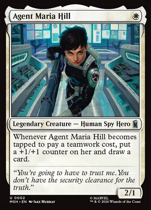 Agent Maria Hill - Magic: The Gathering MSH #2