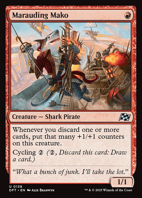 Marauding Mako - Magic: The Gathering DFT #138