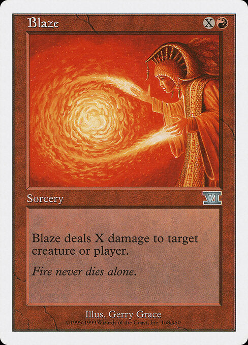 Blaze - Magic: The Gathering 6ED #168