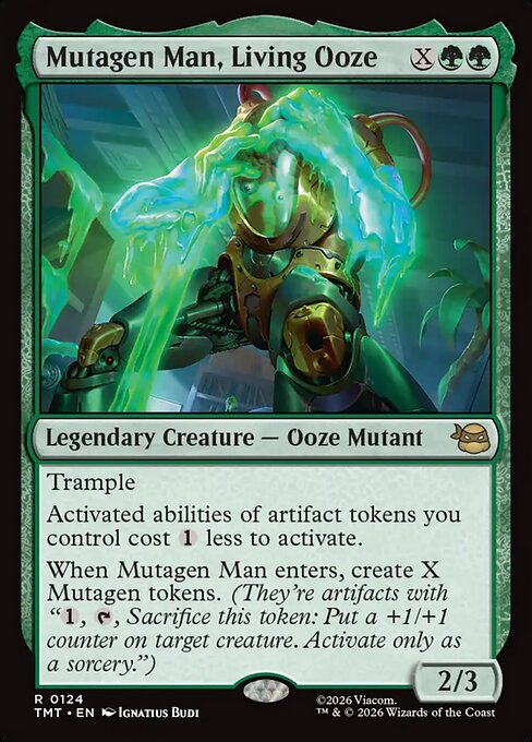 Mutagen Man, Living Ooze - Magic: The Gathering TMT #124