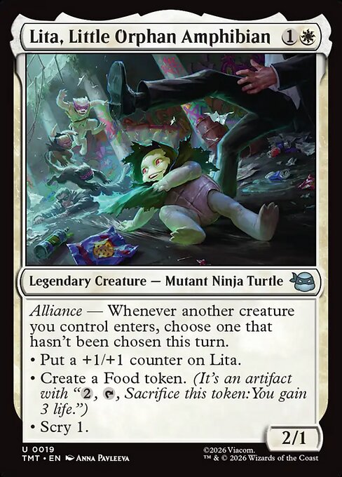 Lita, Little Orphan Amphibian - Magic: The Gathering TMT #19