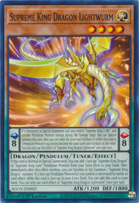 Supreme King Dragon Lightwurm - AGOV-EN002