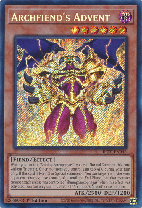 BLTR - Archfiend's Advent (Quarter Century Secret Rare)