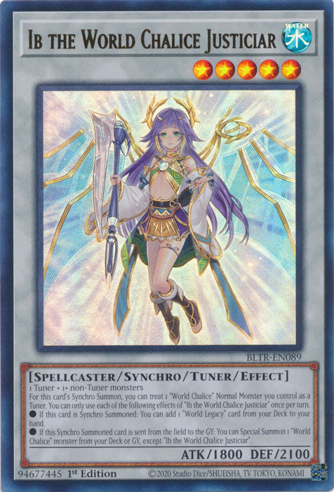 BLTR - Ib the World Chalice Justiciar (Quarter Century Secret Rare)