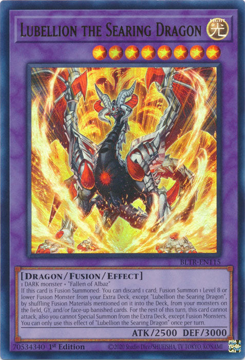 BLTR - Lubellion the Searing Dragon (Quarter Century Secret Rare)