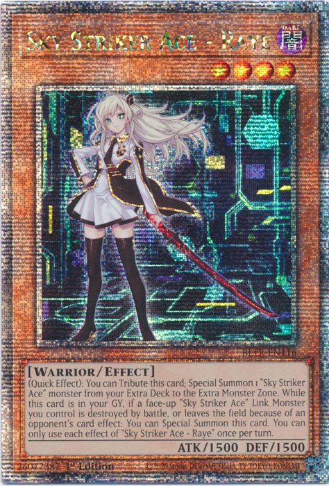 BLTR - Sky Striker Ace - Raye (Alternate Art) (Quarter Century Secret Rare)