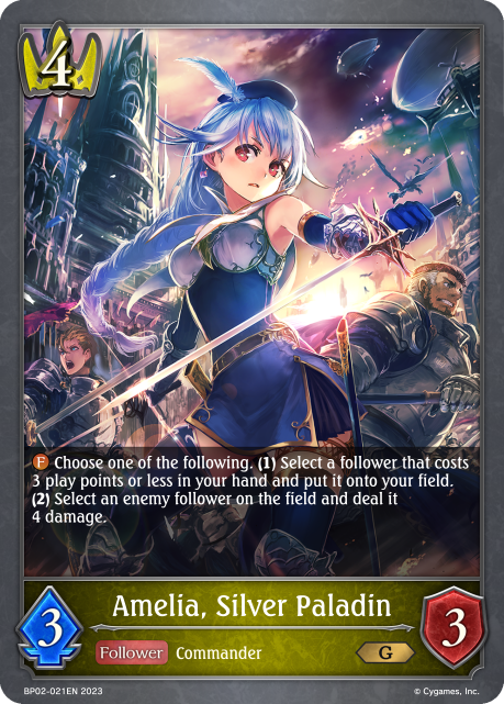 Amelia, Silver Paladin  - BP02-021EN