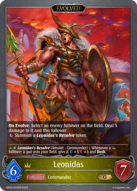 Leonidas (Evolved)  - BP02-023EN