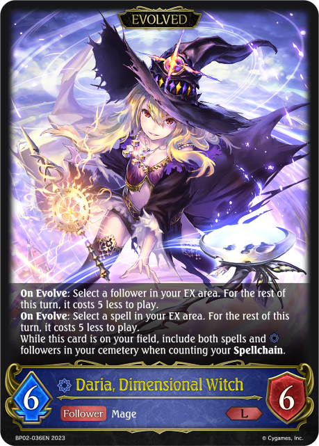 Daria, Dimensional Witch (Evolved)  - BP02-036EN