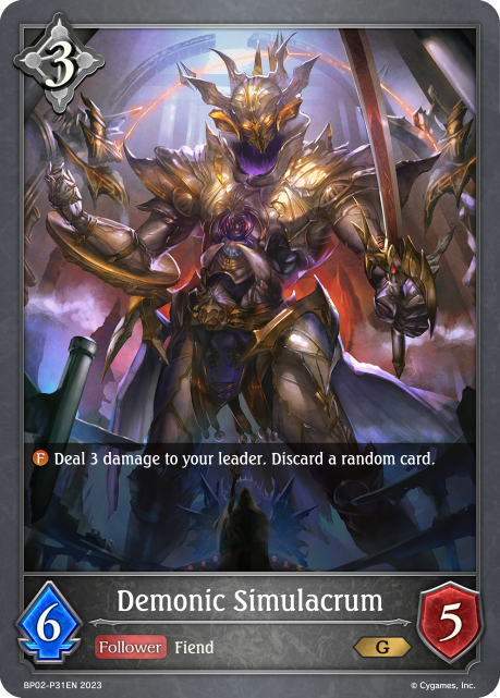 Demonic Simulacrum - P31EN (Foil)  - BP02-P31EN