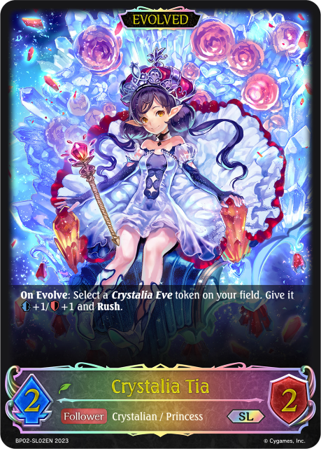 Crystalia Tia (Evolved) (SL)  - BP02-SL02EN