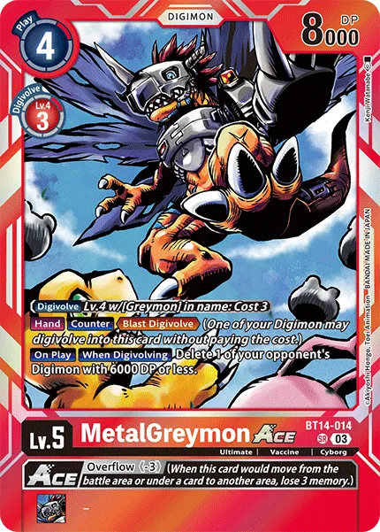 MetalGreymon Ace (Special Rare) - BT14-014