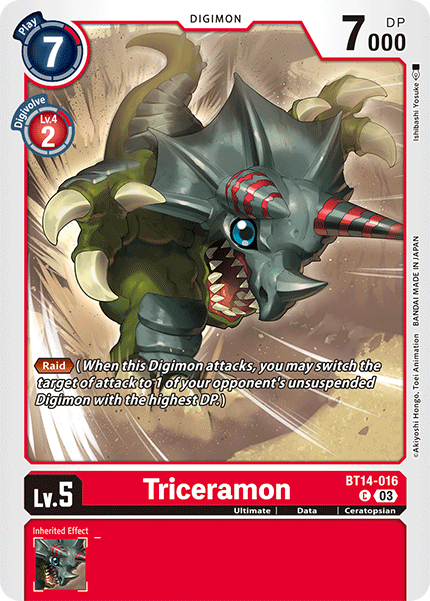 Triceramon - BT14-016