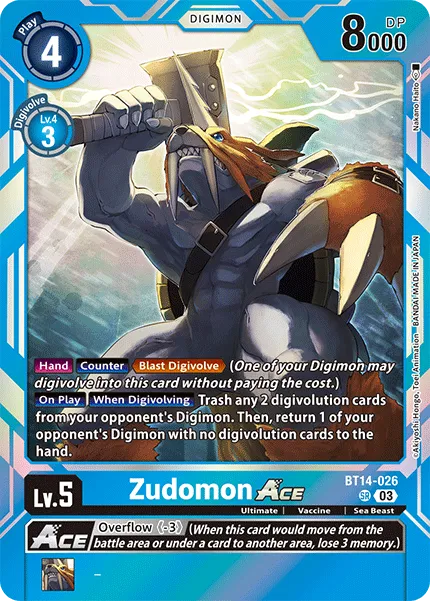 Zudomon Ace (Special Rare) - BT14-026