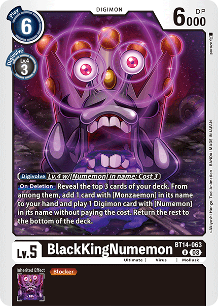 BlackKingNumemon - BT14-063