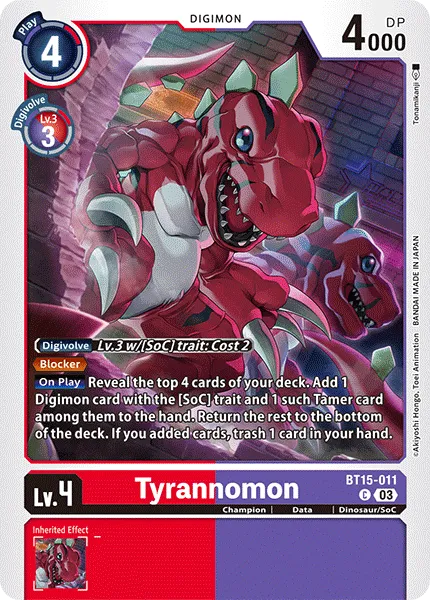 Tyrannomon - BT15-011