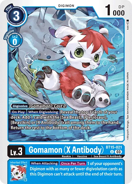 Gomamon (X Antibody) - BT15-021