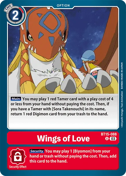 Wings of love - BT15-088