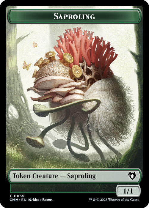 TCMM - Saproling // Stoneforged Blade Token