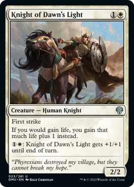 DMU - Knight of Dawn's Light