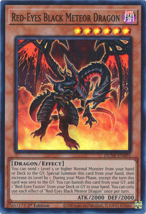 Red-Eyes Black Meteor Dragon - DUNE-EN095