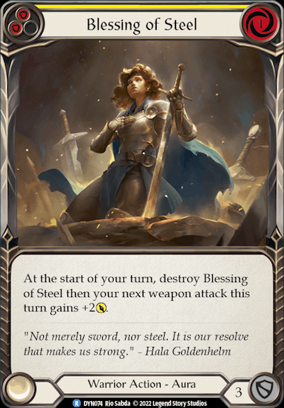 DYN - Blessing of Steel (Yellow) 