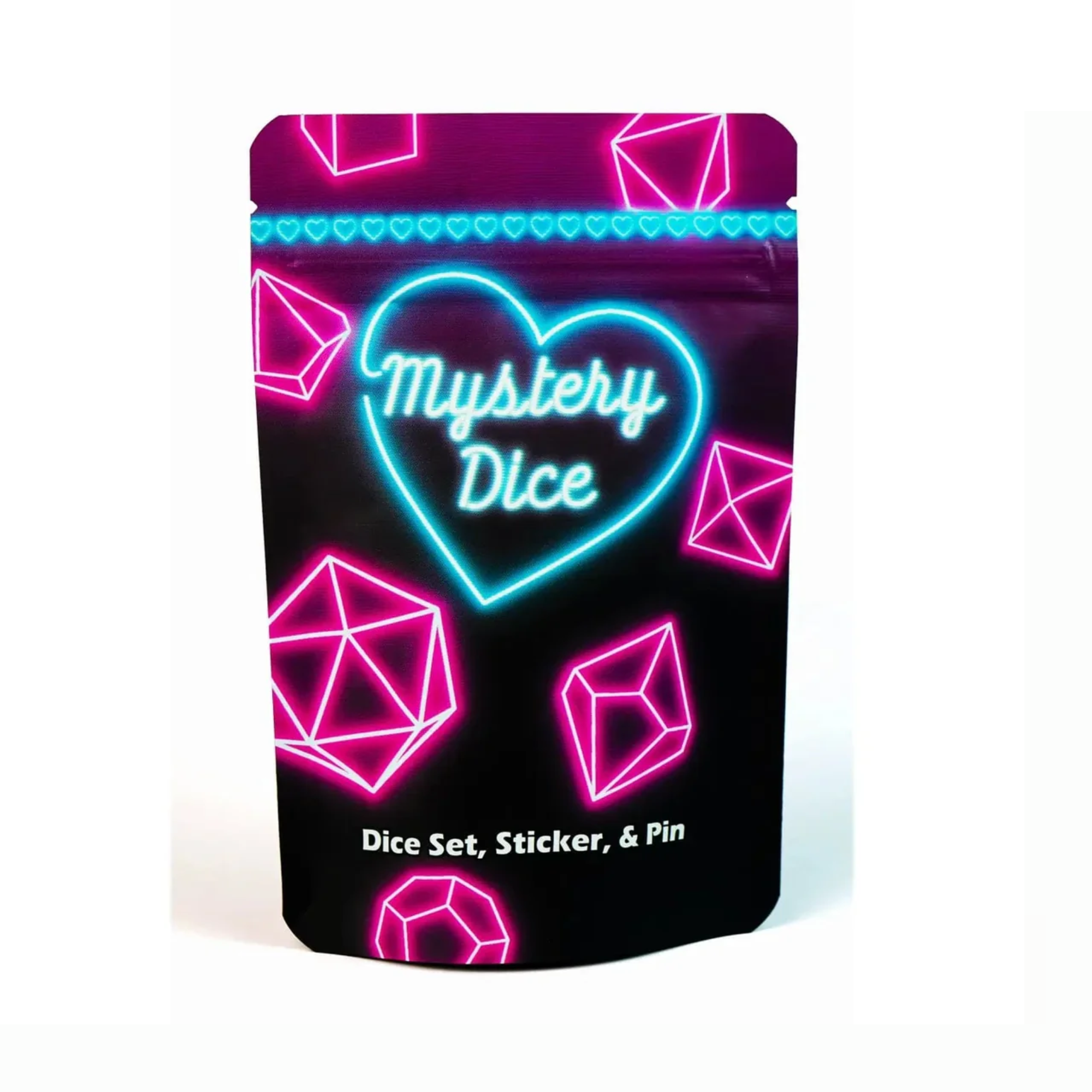 Dice: Sweetheart Premium Mystery Dice (1 Set Of Dice, 1 Pin, A Sticker)