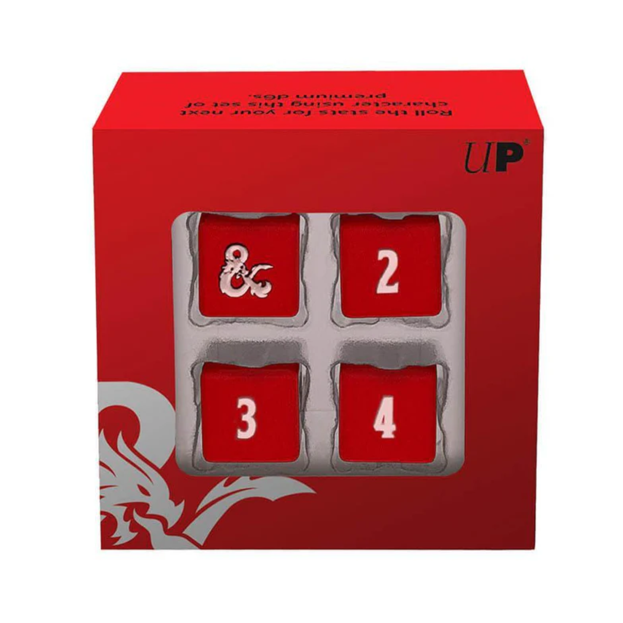 Heavy Metal Dice 4d6: Dungeons & Dragons- Red/White