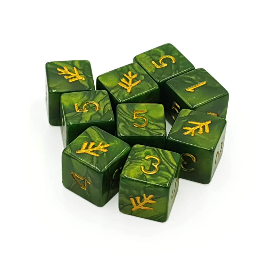 Elder Dice D6 Dice Set BurroSingles
