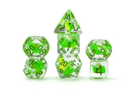 Dragon Storm Inclusion Resin Dice Set