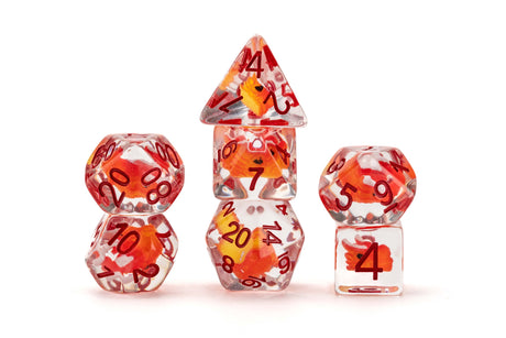 Dragon Storm Inclusion Resin Dice Set