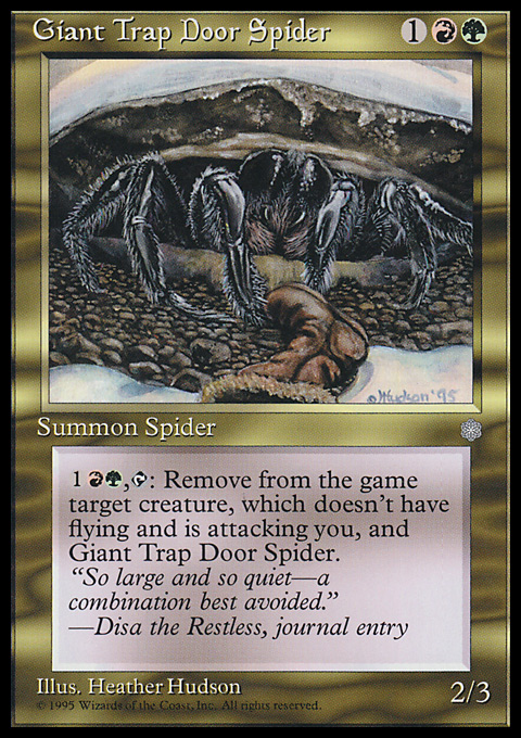 ICE - Giant Trap Door Spider