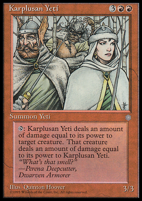 ICE - Karplusan Yeti