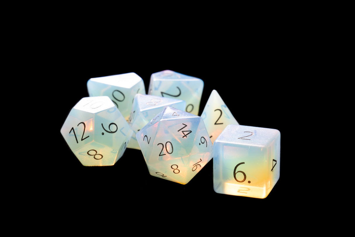 Mystic Mines 16mm Stone Poly Dice Set