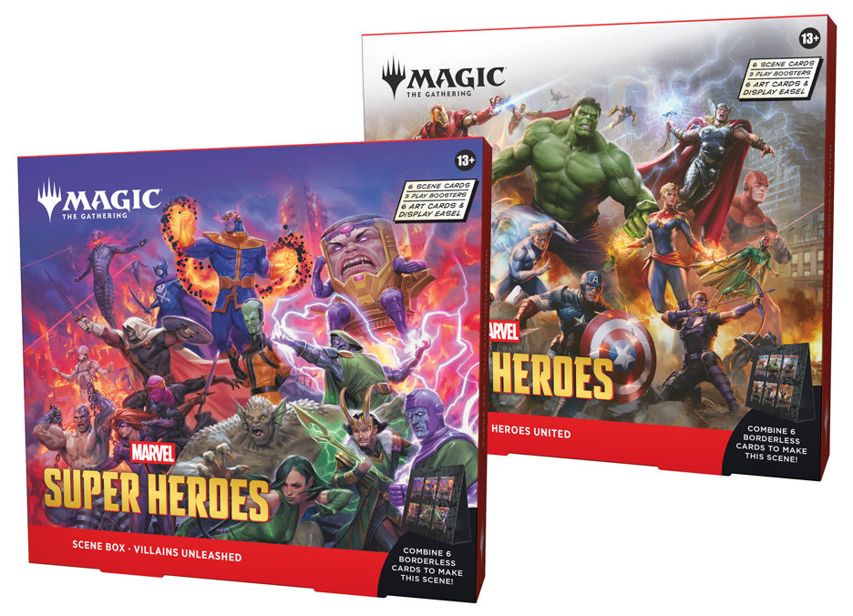 MTG: Universes Beyond- Marvel Super Heroes Scene Box Display (2 Boxes)