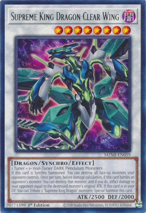 Supreme King Dragon Clear Wing - MZMI-EN059