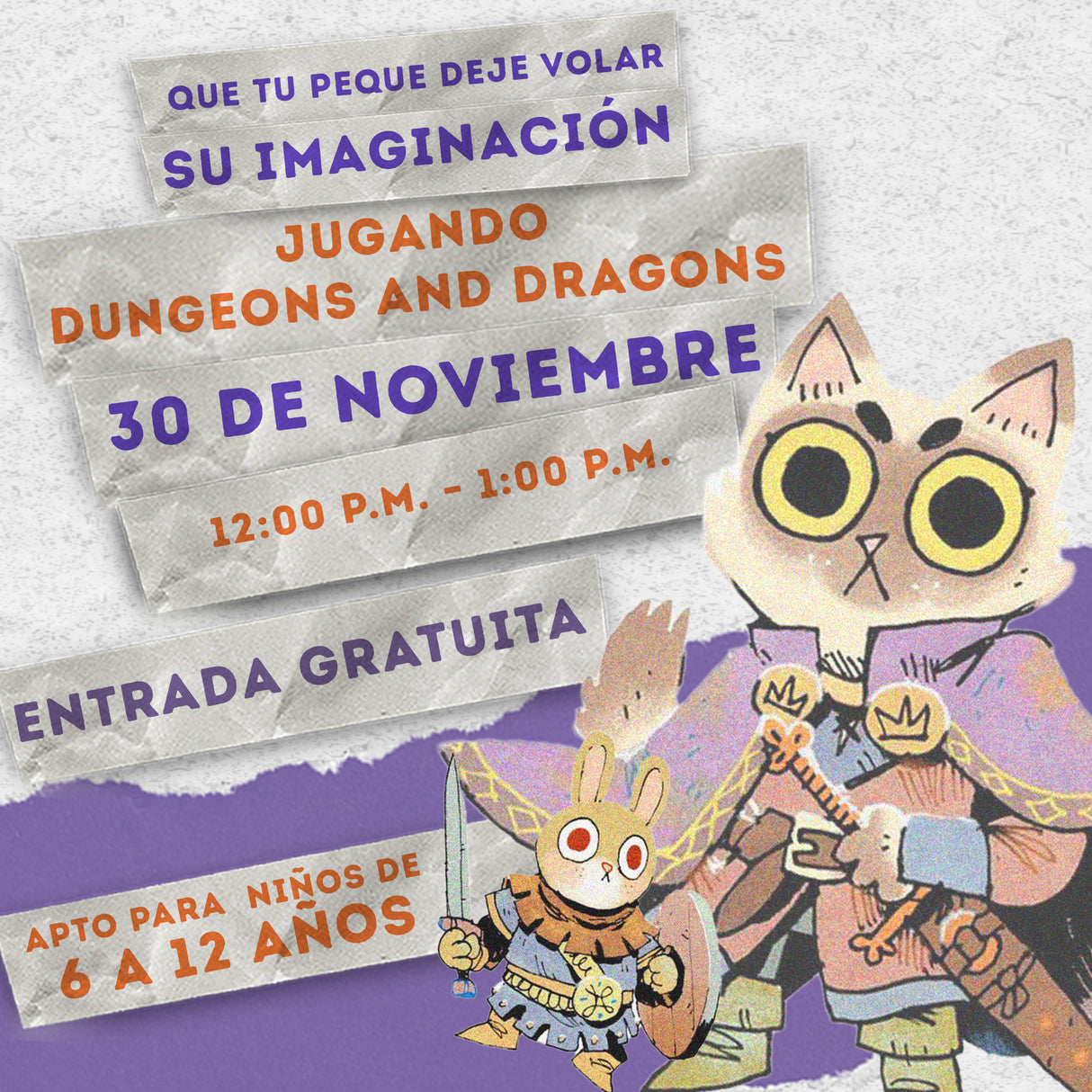 Taller de D&D para Niños y Niñas