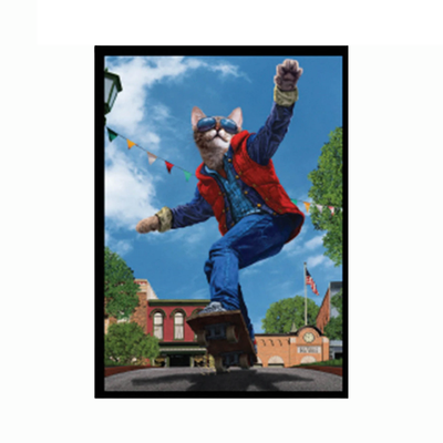 Card Sleeves: Double-Matte White Core- Movie Cats
