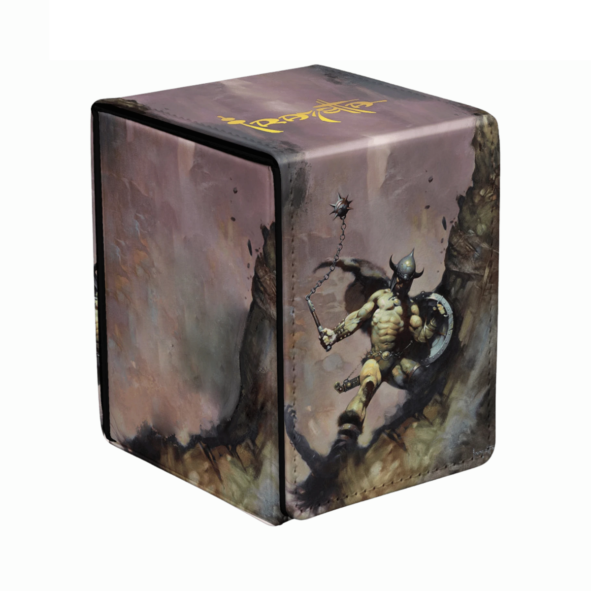 Deckbox: Alcove Flip 100+- Artist Spotlight Frank Frazetta- Warrior with Ball and Chain