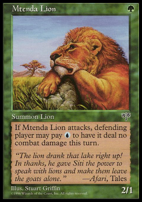 MIR - Mtenda Lion