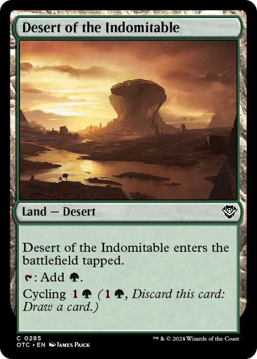 OTC - Desert of the Indomitable 