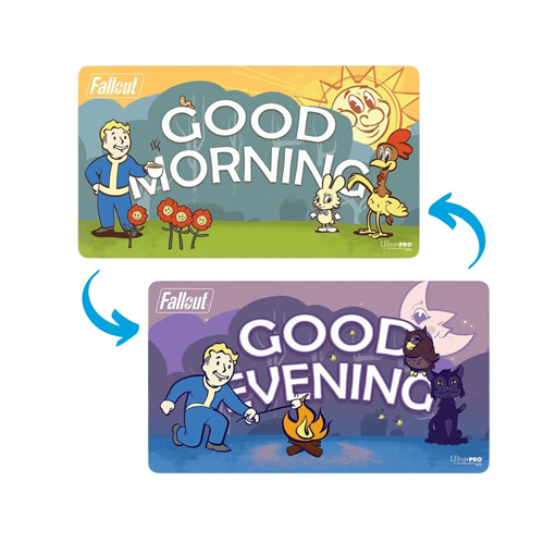 Playmat: Double-sided Fallout Vault Boy - Good Morning/Good Evening