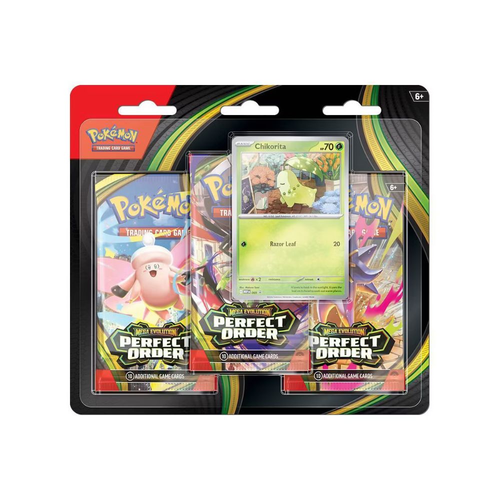 Pokemon TCG: Mega Evolution 03 Perfect Order- 3-Booster Blister