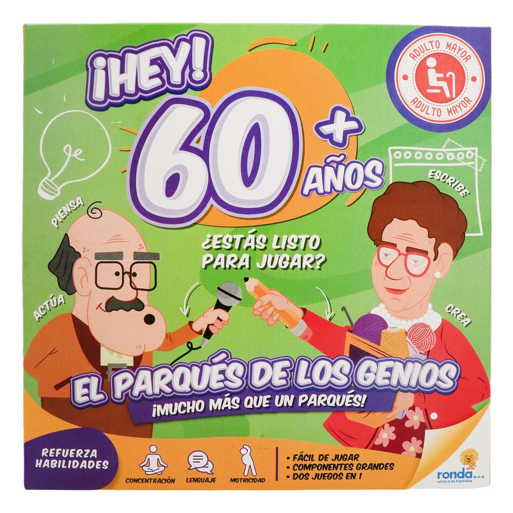 El Parqués de los Genios ¡Hey! 60+ años