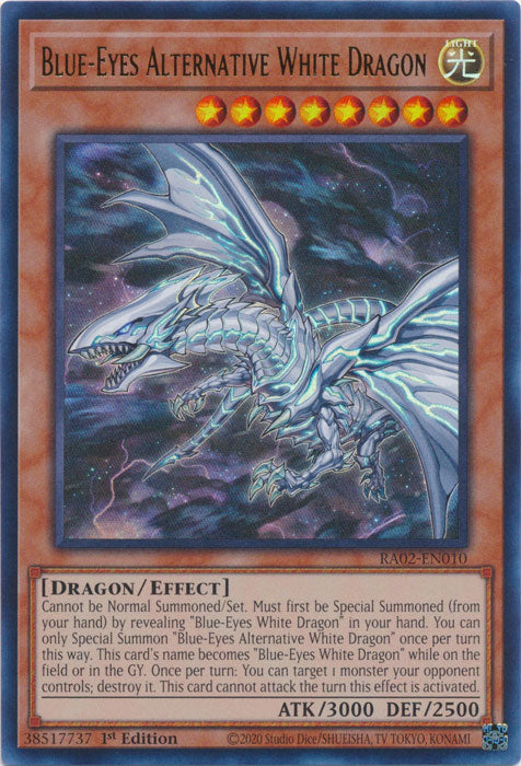 Blue-Eyes Alternative White Dragon - RA02-EN010